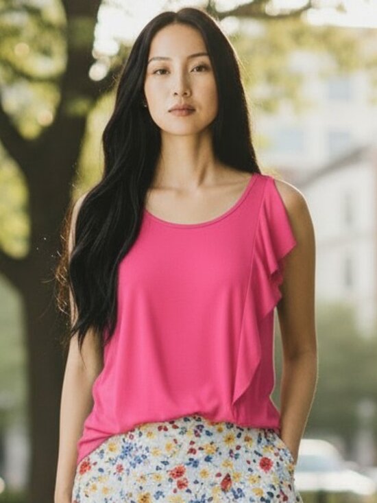 Worthington Tops - Worthington Size Large LadiesTop Pink Sleeveless NWT